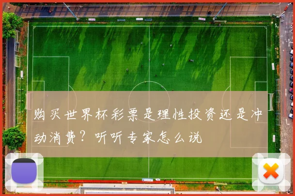 购买世界杯彩票是理性投资还是冲动消费？听听专家怎么说